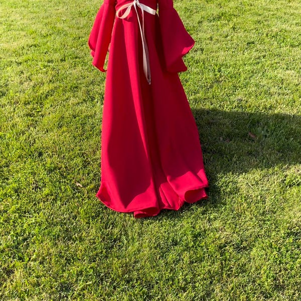Medieval Dress Sewing Pattern PDF, Princess Gown With Bell Sleeves for ...