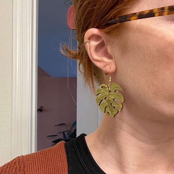 Earrings Statement Aphrodite Tigers Eye - Gemajesty main image 1