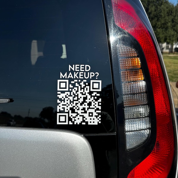 Custom QR Code Sticker | for Window, Wall, Car | Vinyl Decal for ...