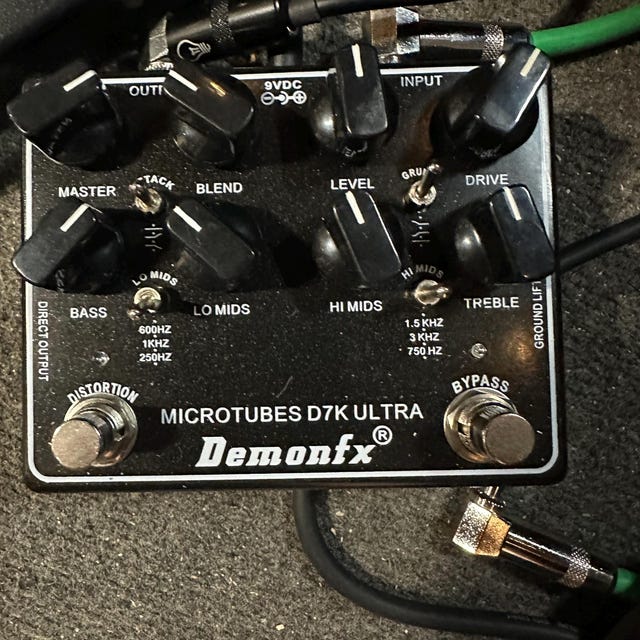Demonfx Microtubes D7K Ultra V2 Bass Preamp Effect Pedal - Etsy