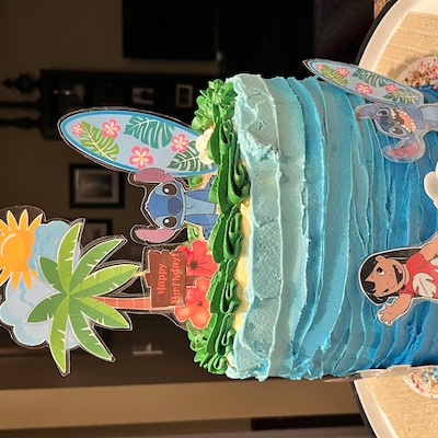 Printable Hawaiian Inspired Cake &amp; Cupcake Topper-digital Download ...