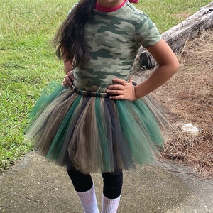 Camouflage top tutu skirt