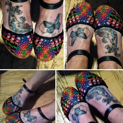 mexican woven leather sandals