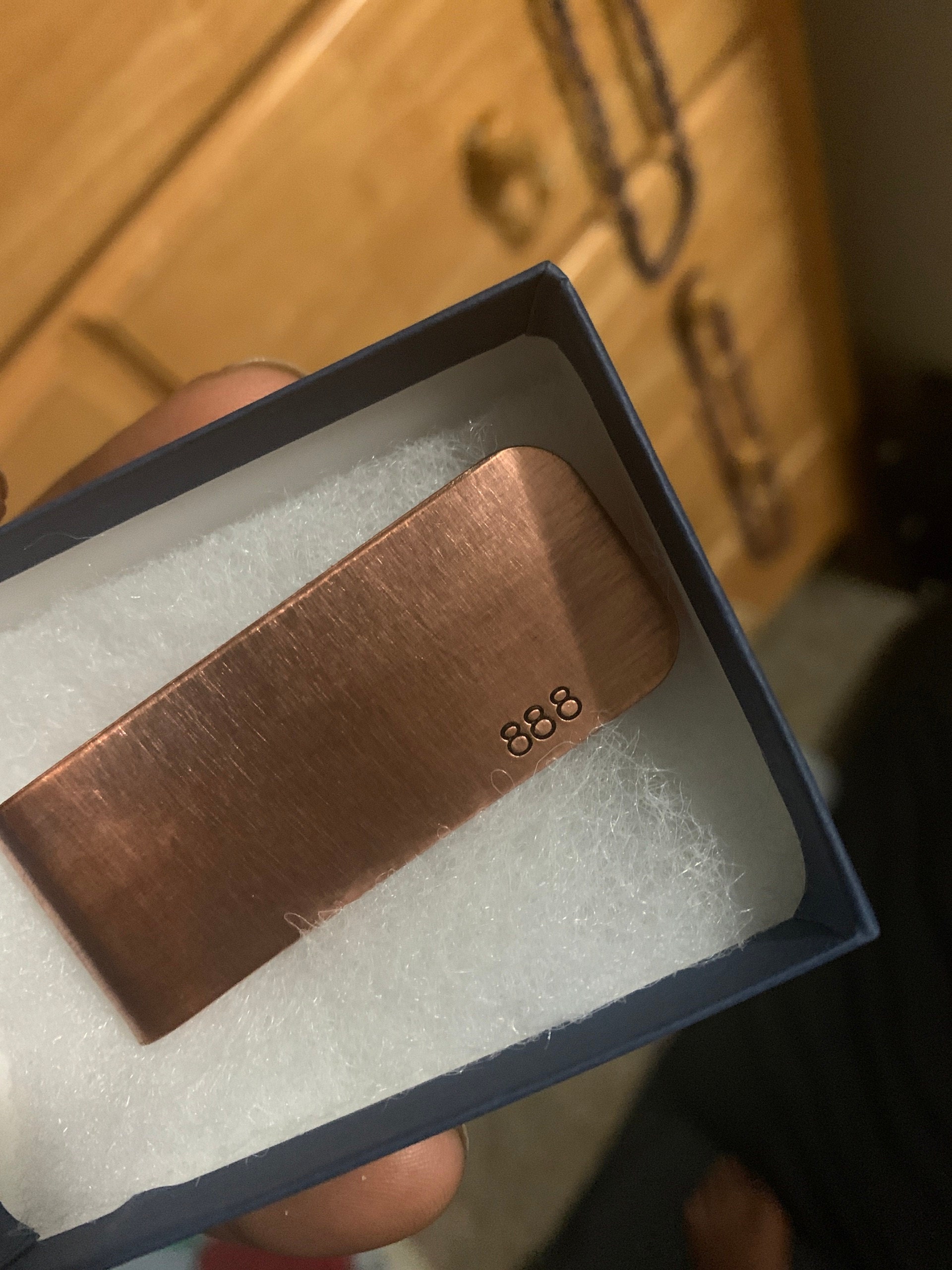 Custom copper money clip, Personalized rustic money clip, Gift for him, Copper gift, Masculine gift, Groomsmen gift, Wedding party gift