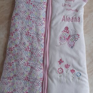 Personalised Babies Sleeping Bag 2.5 Tog 06mths and 618mths Etsy