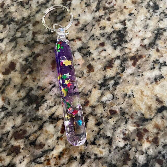 Glitter wand deals keychain