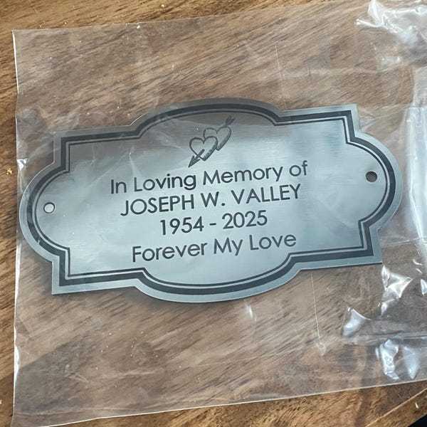 Memorial Garden Bench Marker, Donor Recognition, Library Plaque ...