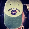 NASA I NEED MY SPACE Cotton Cap - Washed Olive Navy, One Size Fits Most, Embroidered