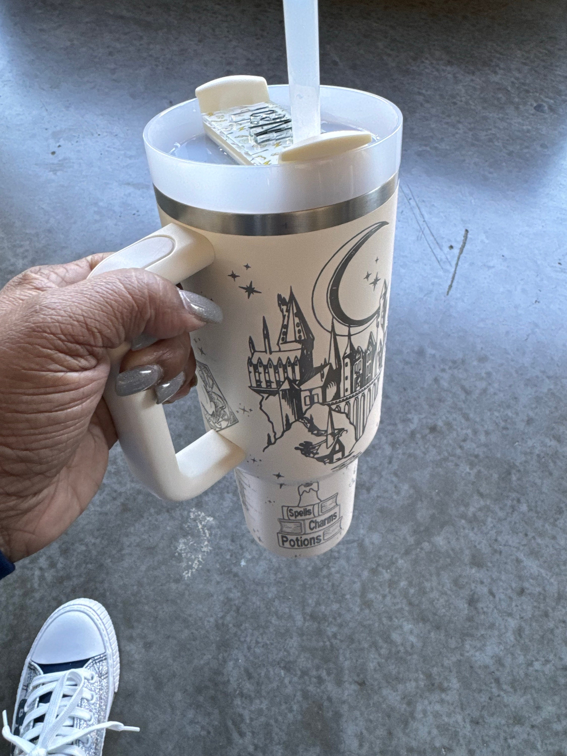 Laser Engraved Harry Potter, Wizard Tumbler With Handle, Stanley –  ChiqueCreations