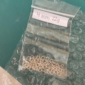 100pcs - .925 Sterling Silver 4mm Open Jump Rings 22 ga, Made in USA, SS6