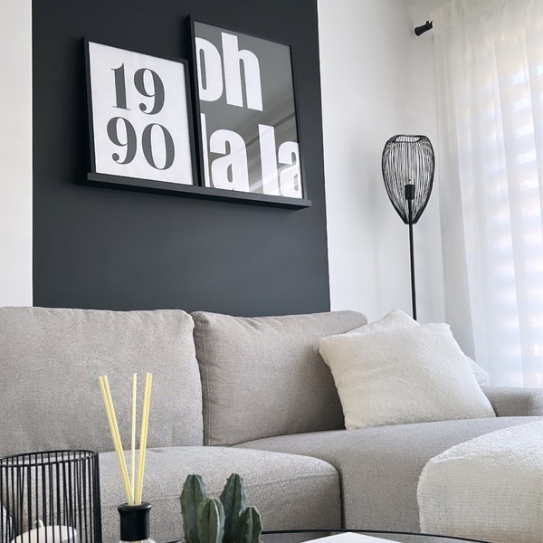 Poster amore mio , sw Liebe, One Line Art Geschenk personalisierbar