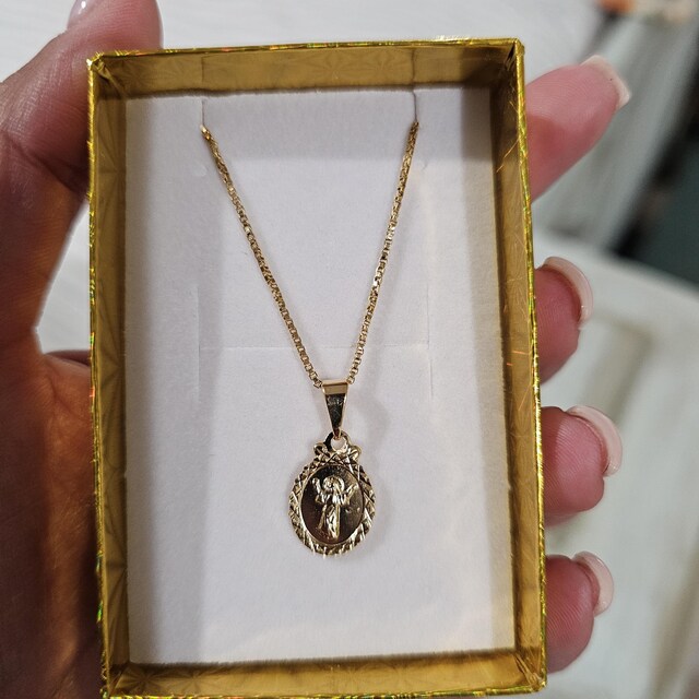 Dvne Chld Jesus Medal taly Pendant Necklace Lades 20 Chan Gft