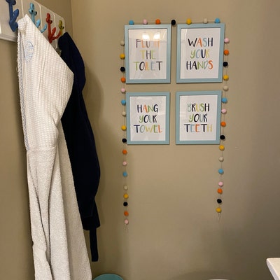 Kids Bathroom Wall Decor, Kids Bathroom Art, Bathroom Wall Decor, You ...
