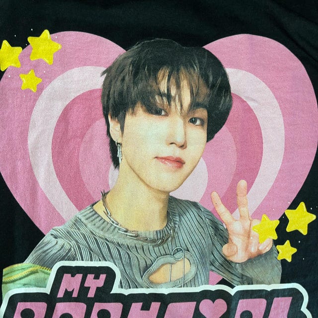 n.SSign ihanjun イハンジュン Tシャツ SKZ Han Selfie Y2k Babygirl Shirt, Stray Kids Han Long Hair