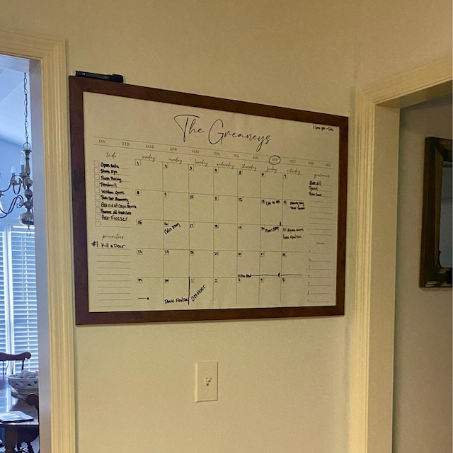 Acrylic Refrigerator Magnets With A Weekly And Monthly Planner Board, Meal Planning Board, And Message Board, Including A Pen, Towel, And Pen Holder