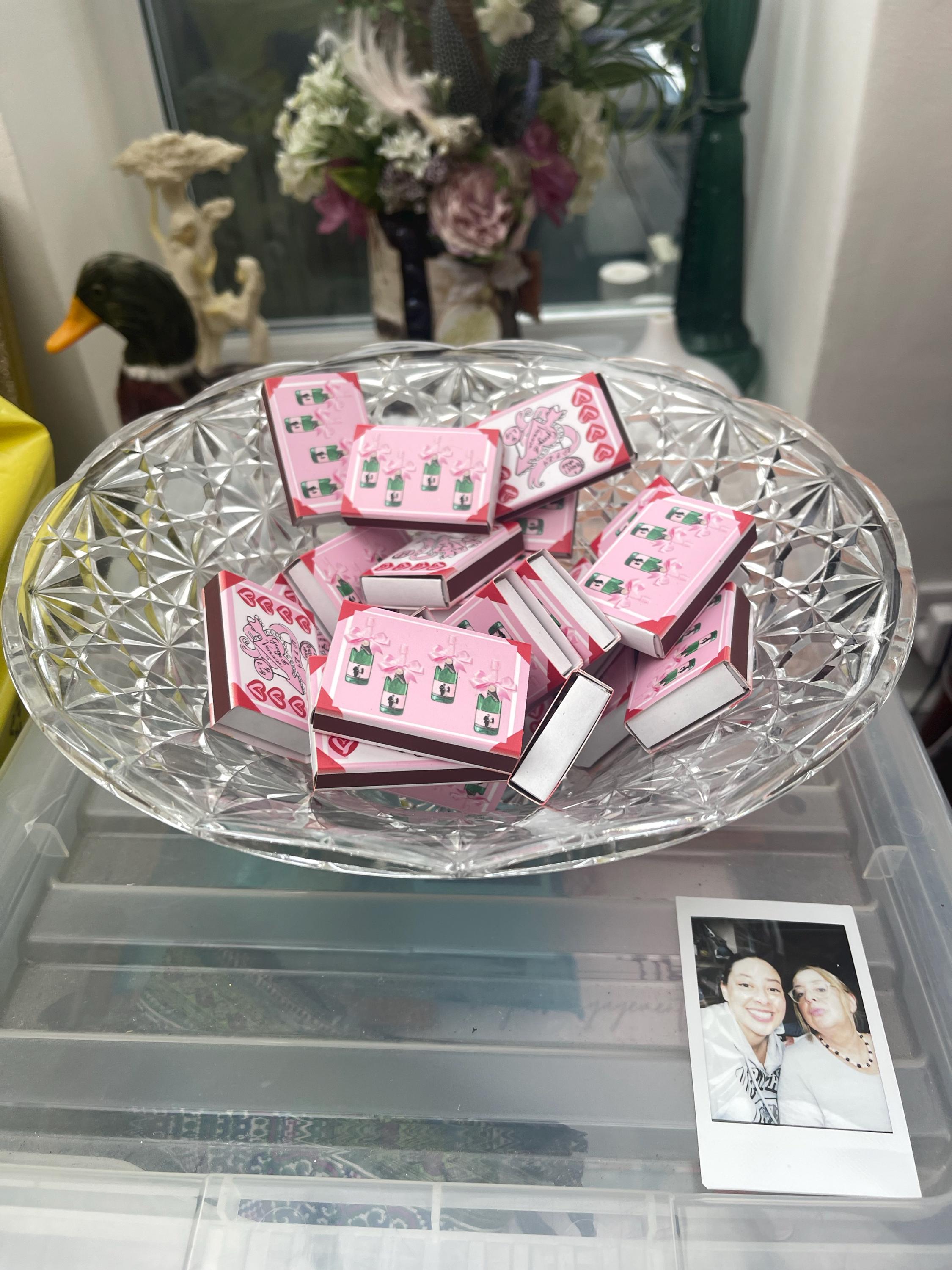 Bulk Custom Vintage Matches - Personalized Matchboxes -  Favor Matchboxes - Vintage Decor - Bridal Shower - Boho wedding - Rustic wedding
