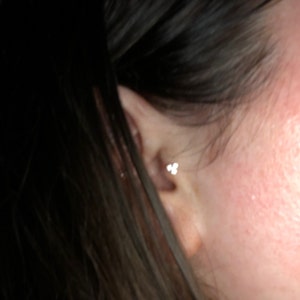 14K Yellow Gold Bioflex Labret Style Nose Stud or Nose Screw Monroe ...