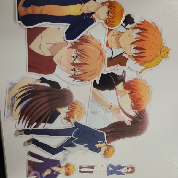 Fruits Basket Kyo and Tohru Sticker Kiss and Hug Season 3 Holo Options ...