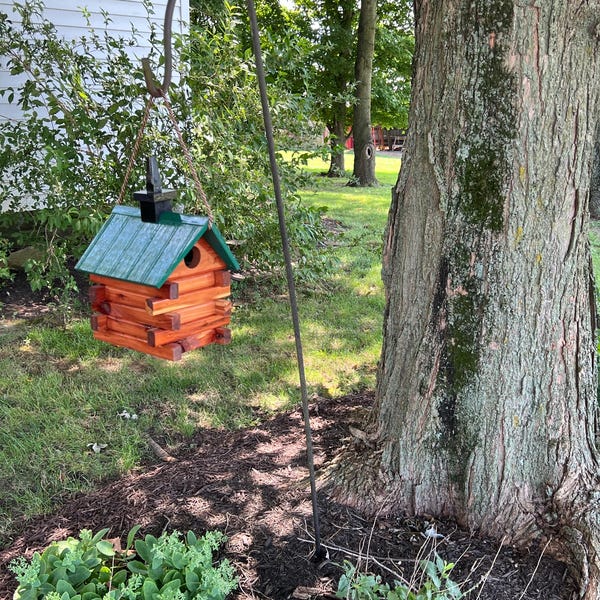 Bluebird Church/cedar Birdhouse/hanging Bluebird House/bluebird