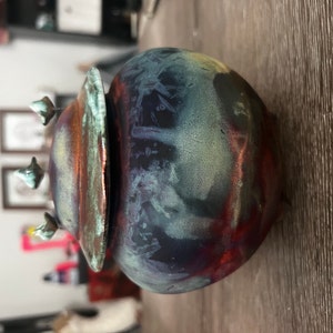 Urne Funéraire En Raku Bleue - Etsy