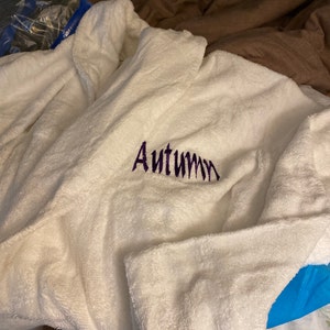 Personalized Terry Custom Embroidered Bathrobe/adult Unisex - Etsy