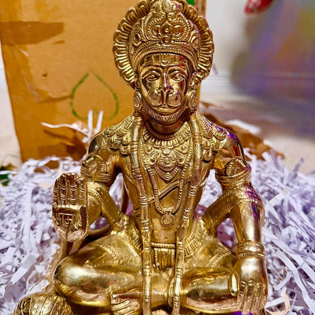 ハヌマーン像 猿神 ブロンズ 時代物 伝中部Jawa出土品 ハヌマーン真鍮像：9インチの猿神、インド美術ギフト - Etsy 日本