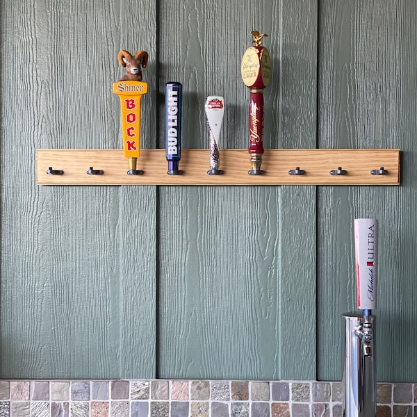 Tap Handle Rack Tap Handle Wall Display (rack) - Holds 6 Tap Handles - 24