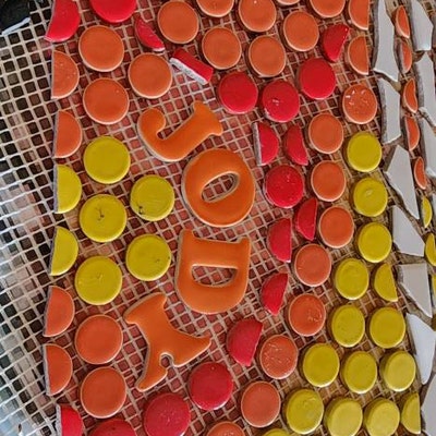 Three Ceramic Mosaic Sea Shell Tiles, Handmade by Fabulousfungi. Indoor ...