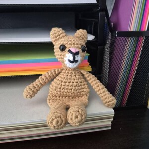 Critter Hollow Mountain Lion Crochet Pattern - Etsy