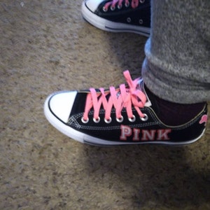 Converse Victoria's Secret Pink High Top Chucks - Etsy