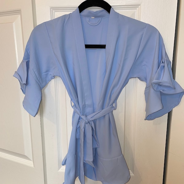 Black Ruffle Lace Bridesmaid Robes,satin Robes,bridal Robes,robe for ...