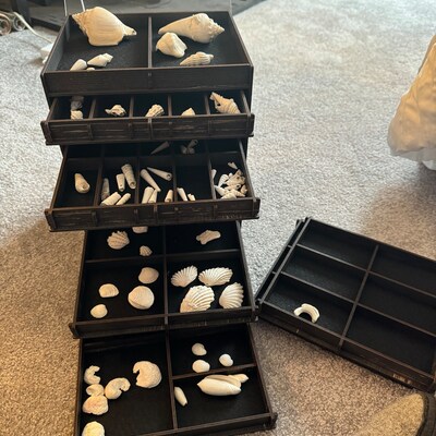 Personalized 4 Tiers Men's Accessory Box With Drawers, Jewelry Box ...