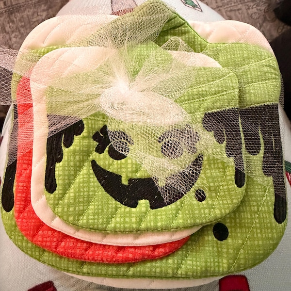Halloween Bucket Coasters - Etsy