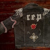 Sequins Fleur De Lis Iron on Patch for Mardi Gras Costume Appliqué