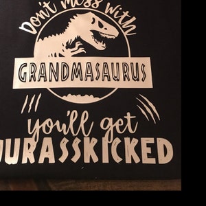Download Grandmasaurus SVG You'll get jurasskicked Grandma Gift | Etsy
