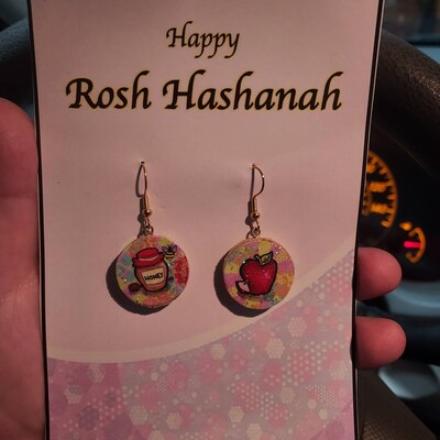 Womens hanukkah earrings