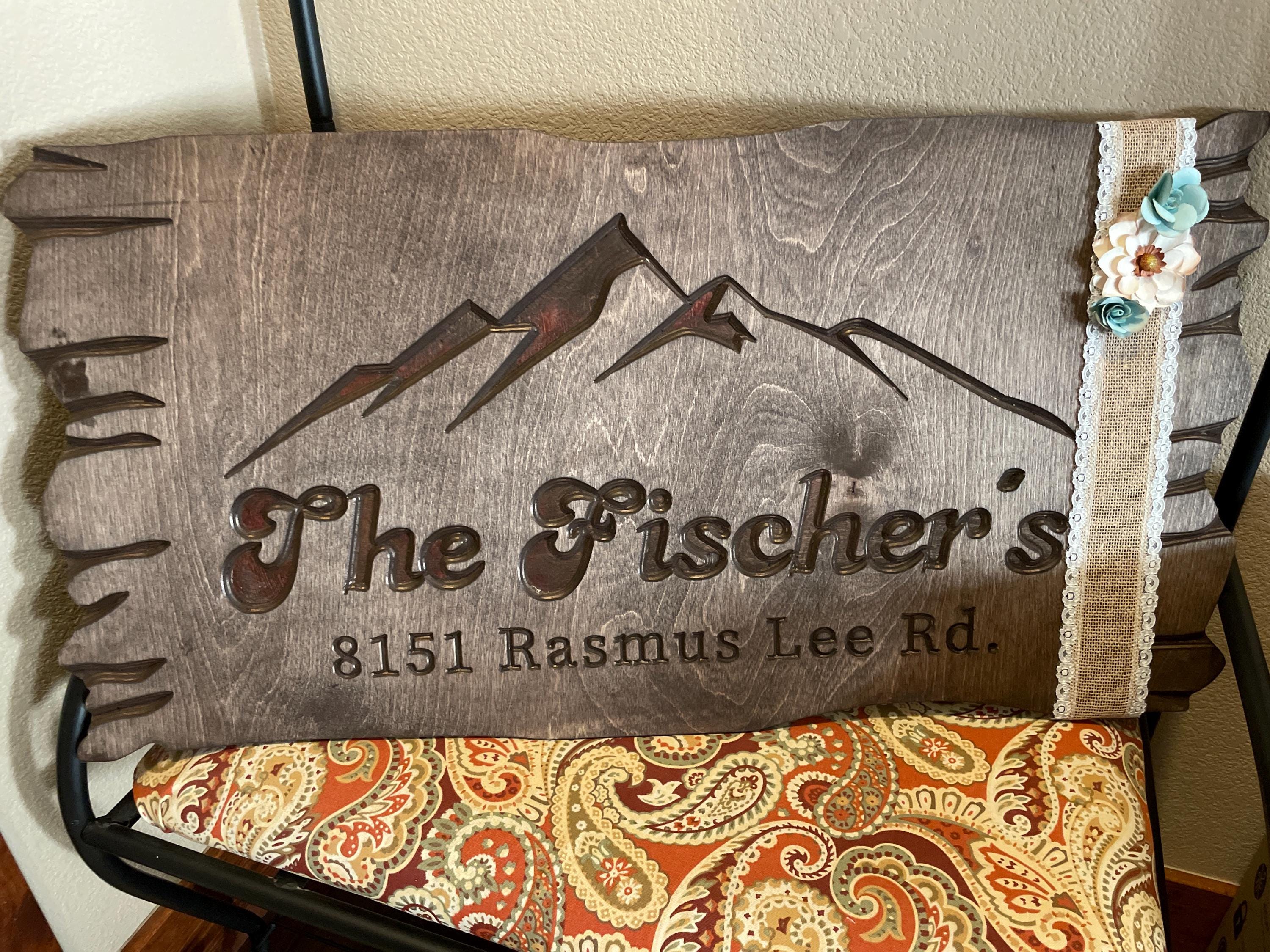 Custom Family Name Wood Sign Farmhouse Decor, Cabin Decor, Camping Decor, Last Name Sign, Personalized Family Campsite Sign, Outdoor Decor