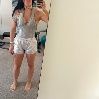 Holographic Floral Psychedelic Men's Shorts