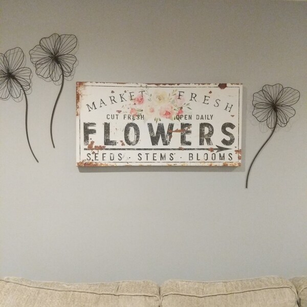 Custom Family Name Sign Vintage Farmhouse Wall Decor Rustic Chic Fresh ...