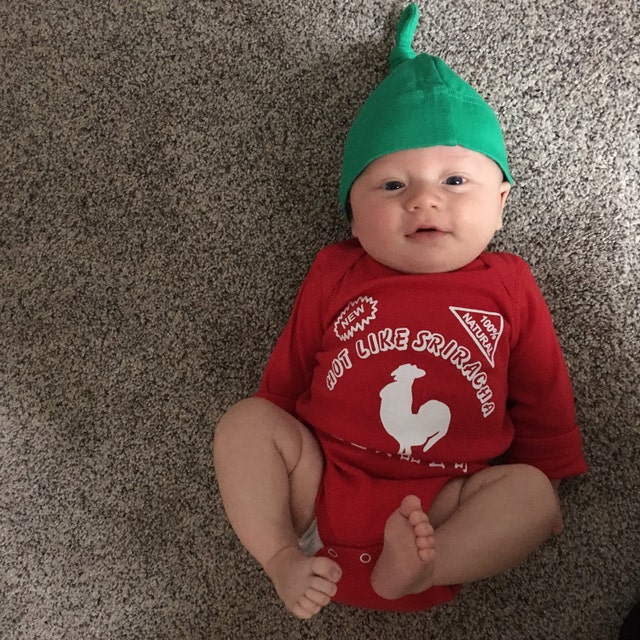 Licensed Sriracha Baby Costume, Sriracha Baby Outfit With Adjustable Hat, Sriracha  Baby Shower Gift, Sriracha Baby Christmas Gift - Etsy