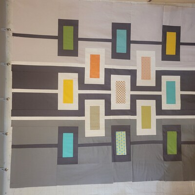 Quilt Pattern Retroblock PDF Quilt Pattern Mid-century Modern - Etsy