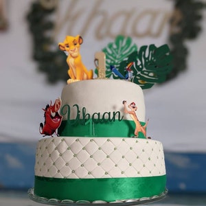Lion King Cake Topper Simba Topper Lion King Theme Disney Etsy