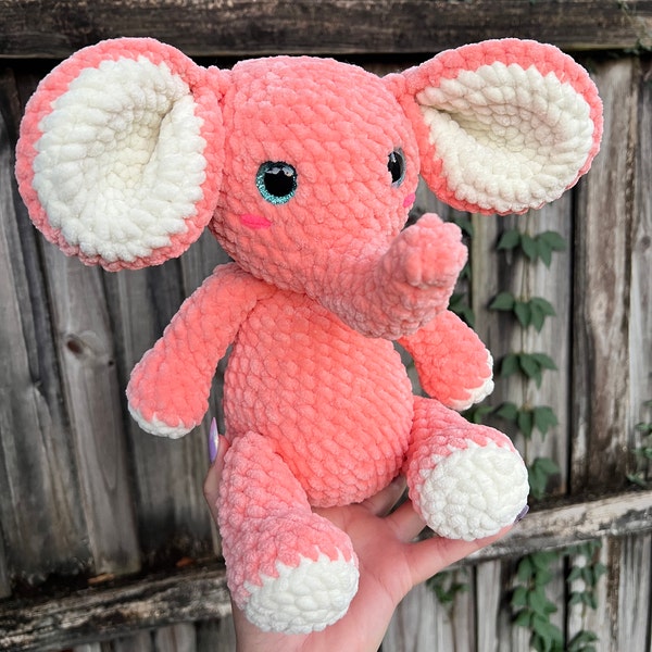 Anne the No Sew Elephant Crochet Pattern / Amigurumi Plushie PDF File ...