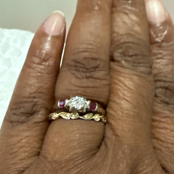 Vintage Solid Gold Wedding Band 14k Yellow Gold Wedding Band Women ...