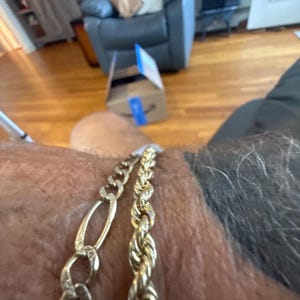 boz♥️ 14K USA ロープチェーン ブレスレット 14Kゴールドロープチェーンブレスレット | ロープゴールドブレスレット