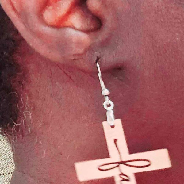 Faith Cross Earrings main image 0