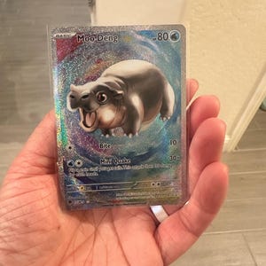 Moo Deng - Custom Holographic & Textured Card