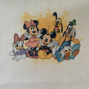 水彩画のミッキーと仲間たちのクリップアート（PNGデジタル