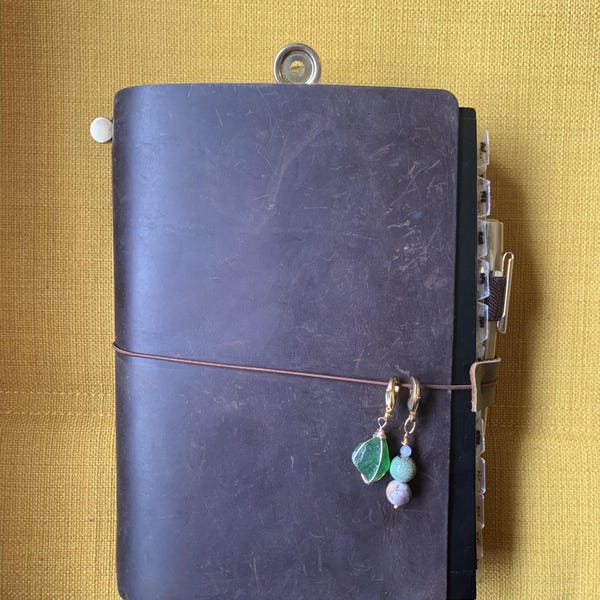 Refillable Personalized Leather Journal With Professional Elastic Closure