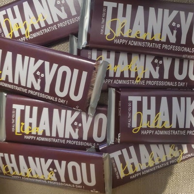 VOLUNTEER APPRECIATION GIFT Printable Candy Bar Wrappers Instant ...